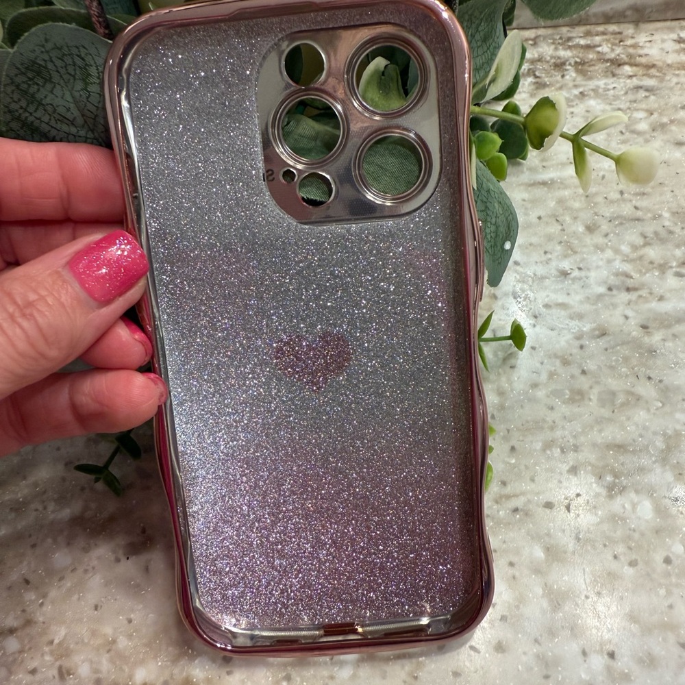 Glittery Pink Phone Case iPhone 14 Pro